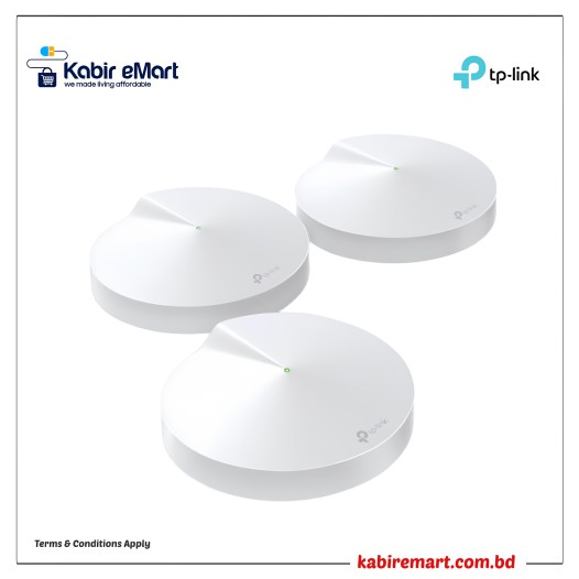 TP-Link Deco M9 Plus AC2200 Tri-Band Mesh WiFi Router (3-Pack)