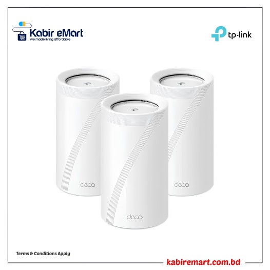 TP-Link Deco BE65 BE11000 Tri-Band WiFi 7 Mesh Router (3-Pack)