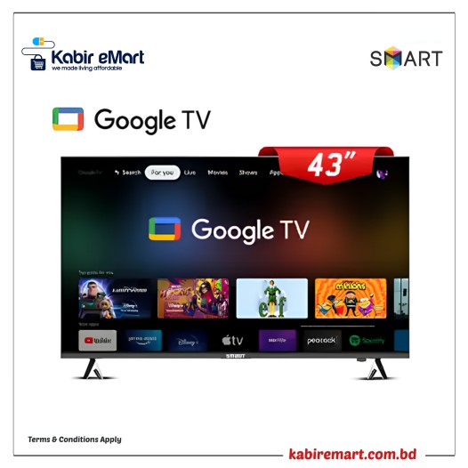 Smart SEL-43G25F 43 Inch 4K Voice Control Android Google TV