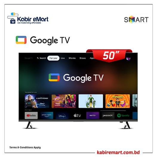 Smart SEL-50G25F 50 Inch 4K Voice Control Android Google TV
