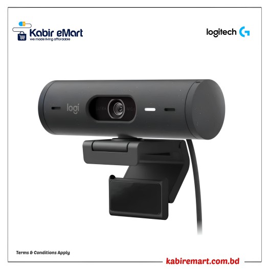 Logitech BRIO 500 Full HD 1080p 4MP Auto-framing Webcam