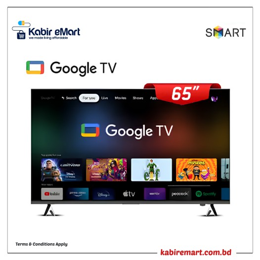 Smart SEL 65G25F 65 4K Voice Control Android Google TV