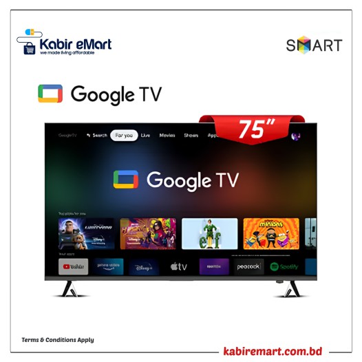 Smart SEL75G25F 75 4K Voice Control Android Google TV
