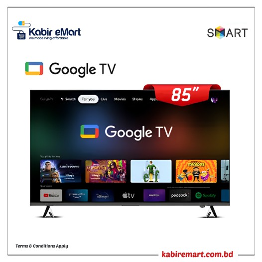 Smart SEL-85G25F 85 Inch 4K Voice Control Android Google TV