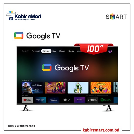 Smart SEL 100G25F 100 Inch 4K Voice Control Android Google TV
