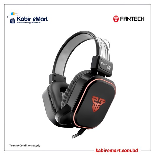 Fantech Legion HQ51 RGB USB & 3.5mm (Dual Port) Gaming Headphone Black