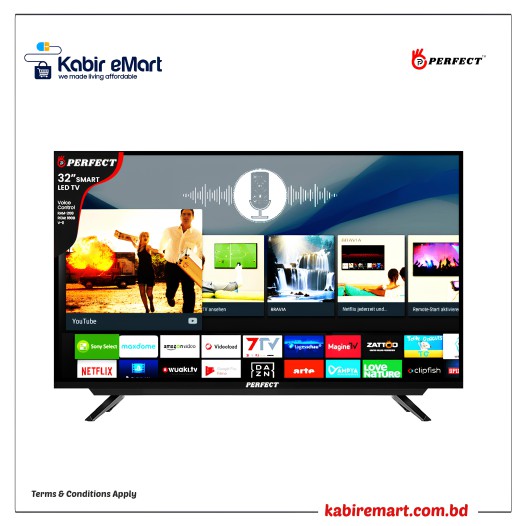 Perfect 32 INCH Smart LED TV, Voice Control