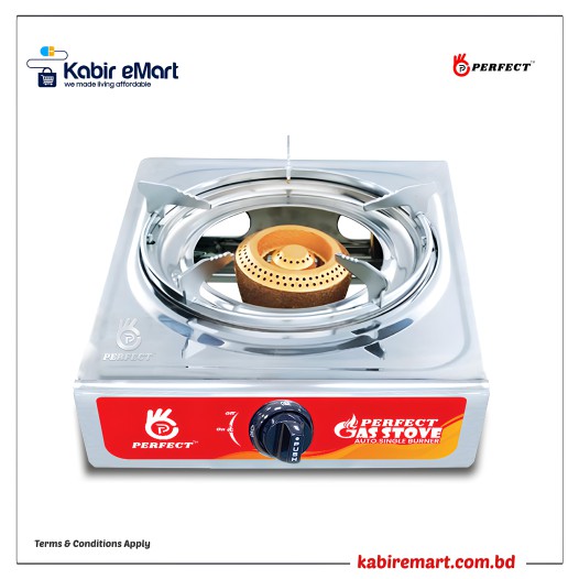 Perfect MS Gas Stove Single Auto Burner 90BK