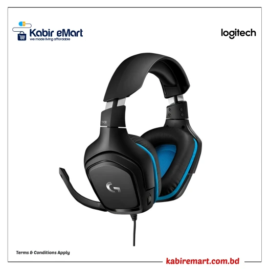 Logitech G431 7.1 Surround Sound Gaming Headphone Black
