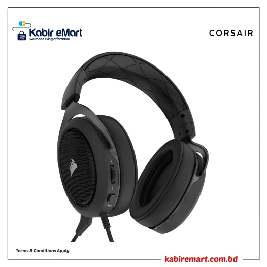 Corsair HS50 Stereo Gaming Headphone - Carbon