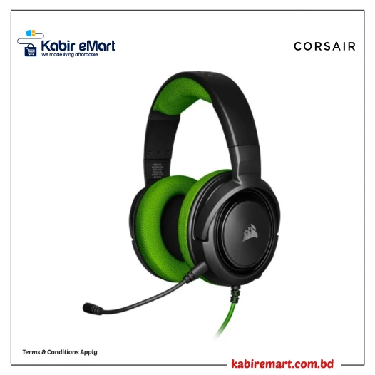 Corsair HS35 Stereo Gaming Headphone - Green