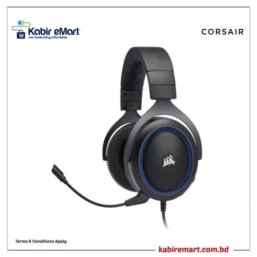 Corsair HS50 Pro Stereo 3.5mm Gaming Headphone (Blue)