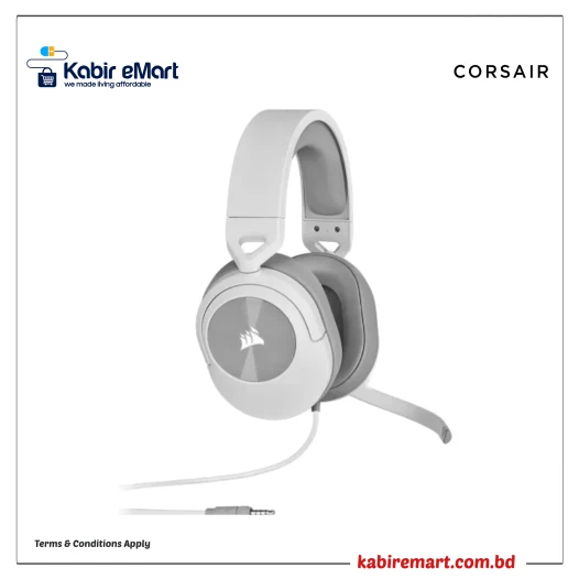 Corsair HS55 7.1 SURROUND Gaming Headphone White
