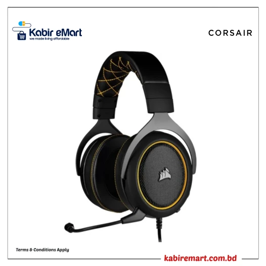 Corsair HS60 Pro 3.5mm Gaming Headphone (Yellow)
