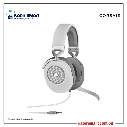 Corsair HS65 7.1 SURROUND Gaming Headphone White