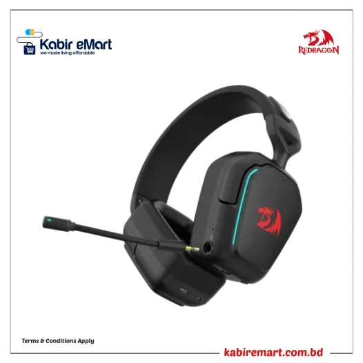 Redragon H868 Mira Tri-Mode 7.1 Surround Sound RGB Wireless Gaming Headphone