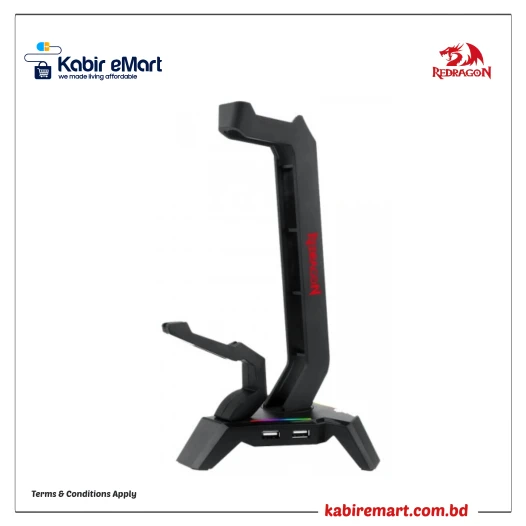 Redragon SCEPTER ELITE HA311 RGB Headphone Stand with Mouse Bungee
