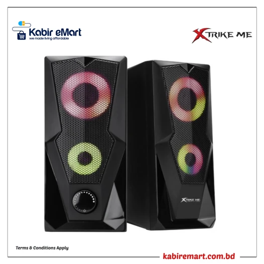 Xtrike Me SK-501 2.0 Channel Stereo RGB Gaming Speaker
