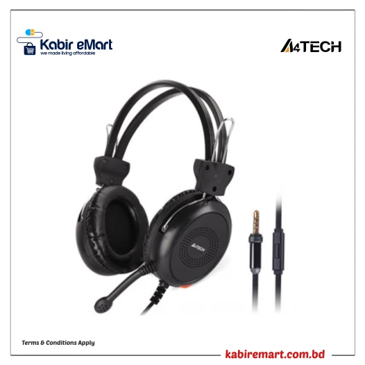 A4TECH HS30 3.5mm Headphone Black