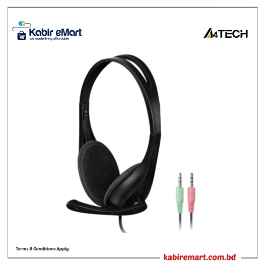 A4Tech HS-9 Stereo Headphone Black