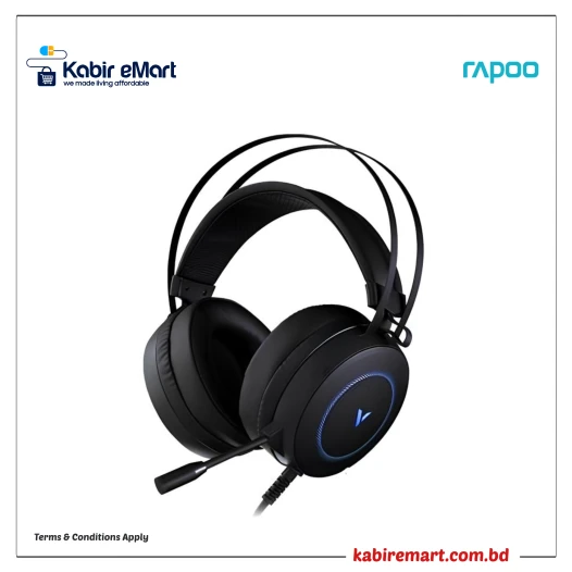 Rapoo VH160 Virtual 7.1 Channel Stereo Sound RGB Gaming Headphone