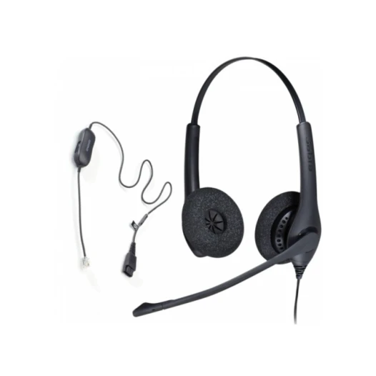 JABRA BIZ 1500 Duo (Dual Ear) USB Headphone Black