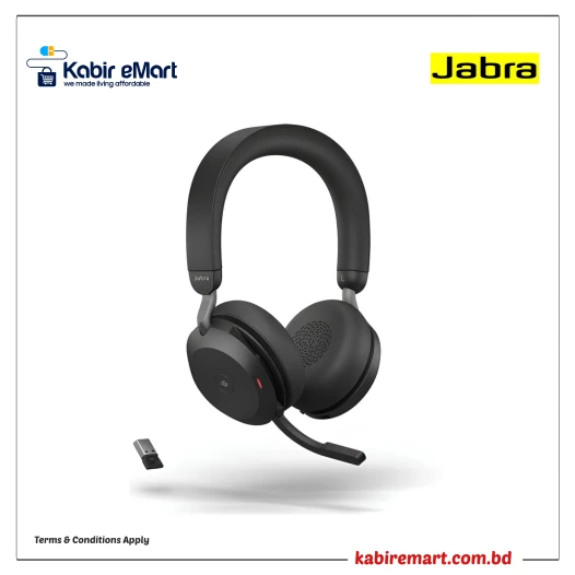 Jabra Evolve2 75 MS DUO Bluetooth & USB Type A Head Set Black (Without Stand)