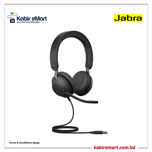Jabra Evolve2 40 Stereo Wired On-Ear Headset