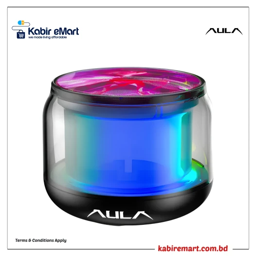 AULA BS302 360° Surround Sound Portable Bluetooth Speaker