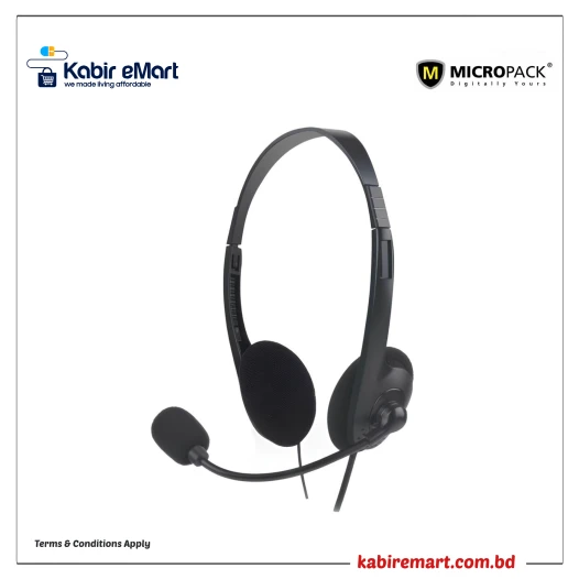 Micropack MHP-01 3.5mm Headphone Black