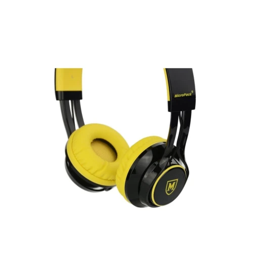 Micropack MHP-500 Stereo Headset with Detachable 4 Pin-Black & Yellow