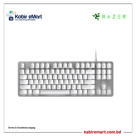 Razer BlackWidow Lite Silent & Compact Mechanical Gaming Keyboard Mercury White (Global)