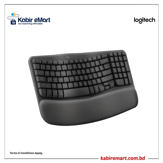 Logitech Wave Keys Wireless Ergonomic Keyboard
