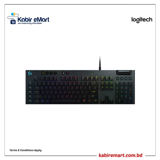 Logitech G813 LIGHTSYNC RGB Clicky Mechanical Gaming Keyboard