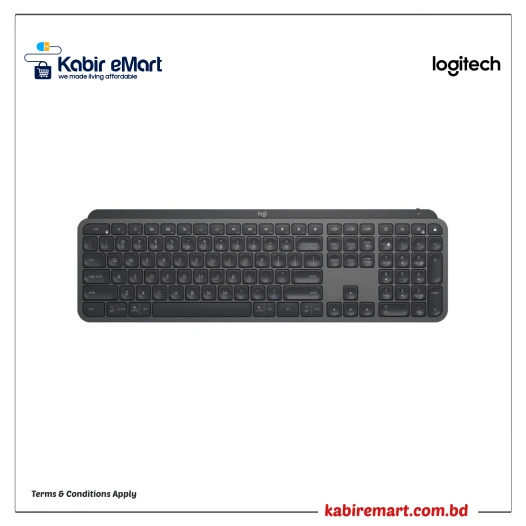 Logitech MX Keys Advanced Wireless Bluetooth Illuminated Keyboard Black
