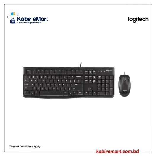 Logitech MK120 Wired Keyboard & Mouse Combo