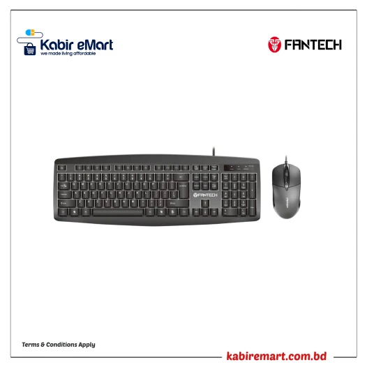 Fan tech KM100 USB Keyboard Mouse Combo Black