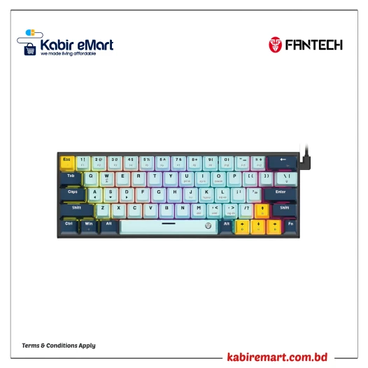 Fantech ATOM63 MK874V2 Blue Switch RGB Gaming Mechanical Keyboard