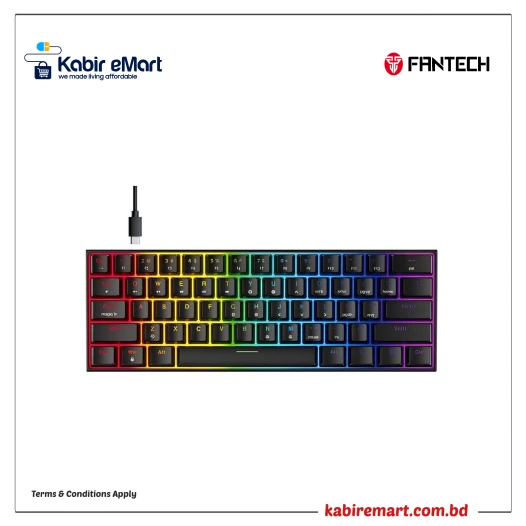Fantech MAXFIT61 MK857 Blue Switch RGB Mechanical Keyboard