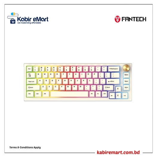 Fantech MAXFIT67 MK858 Space Edition RGB Kailh Box White Switch Mechanical Hotswap Keyboard