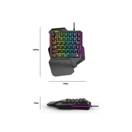 Fantech K512 Archer One-Handed USB RGB Gaming Keyboard