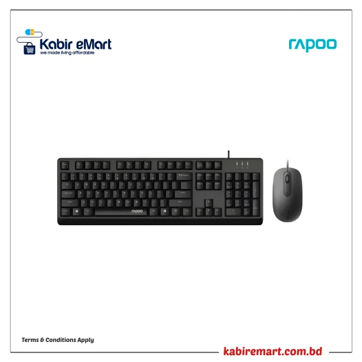 Rapoo X130 PRO Wired Keyboard And Mouse Combo