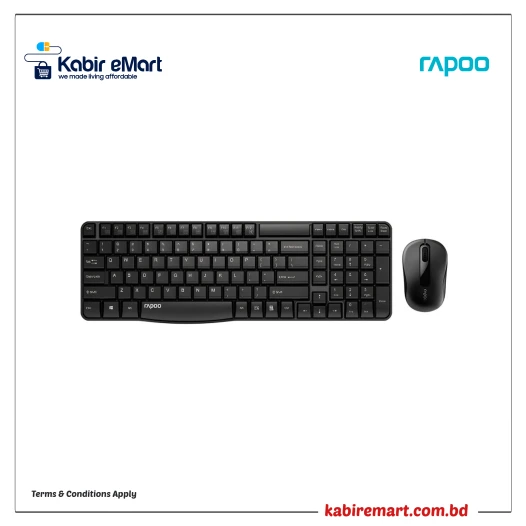 Rapoo X1800S Wireless Optical Mouse & Keyboard Combo