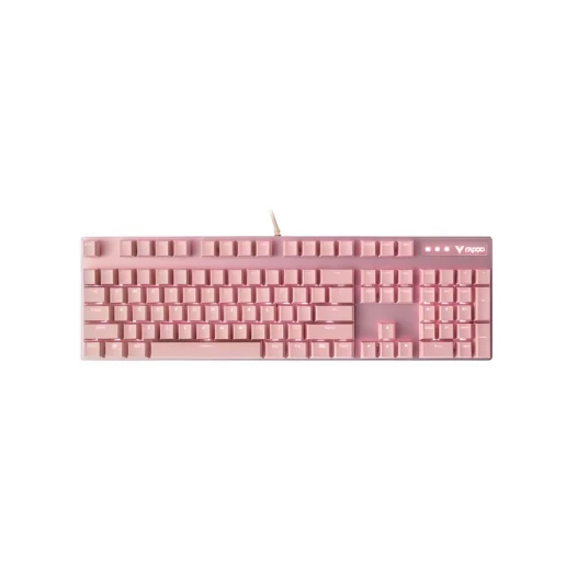 Rapoo V500 PRO Backlit USB Mechanical Gaming Keyboard Pink