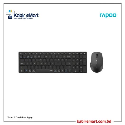 Rapoo 9350M Multi-mode Wireless Keyboard & Mouse Combo
