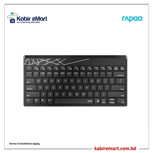 Rapoo K800 2.4G Wireless Low-Profile Compact Keyboard