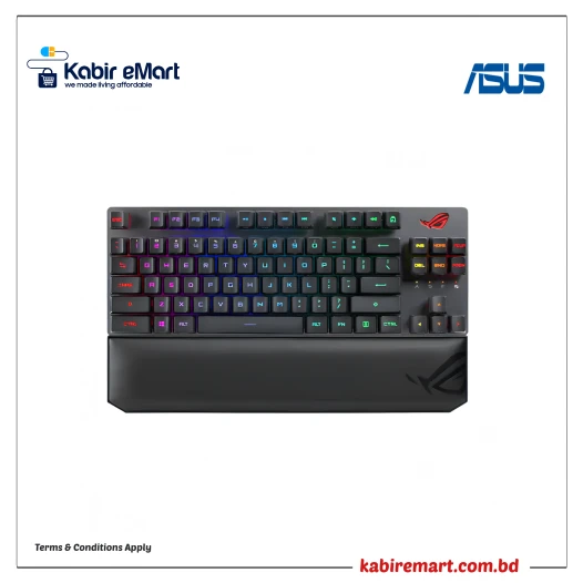 Asus ROG Strix Scope RX TKL Wireless Deluxe Red Switch RGB Mechanical Gaming Keyboard