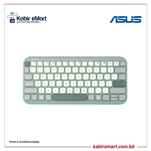 ASUS Marshmallow KW100 Wireless Silent Keyboard Green
