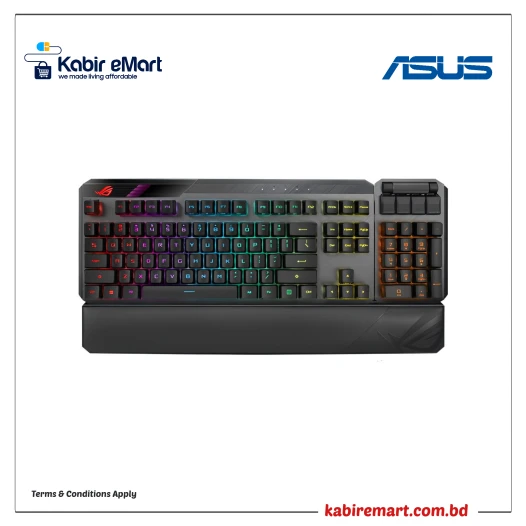 Asus ROG CLAYMORE II Modular TKL Mechanical Red Switch Gaming Keyboard