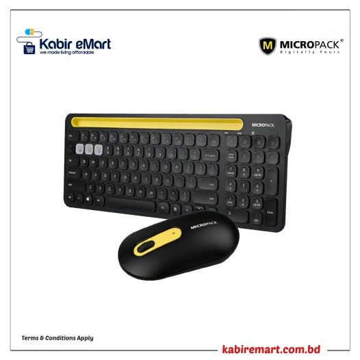 Micropack KM-238W Antibacterial Keyboard & Mouse Wireless Combo